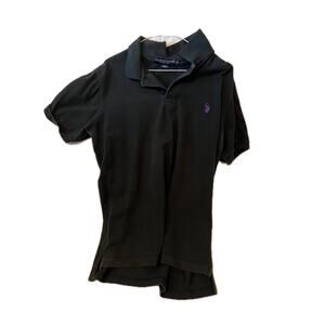 U.S. Polo Assn. Black Polo Shirt Mens M